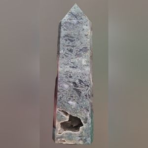 Green Moss Agate Tower ( heavy )